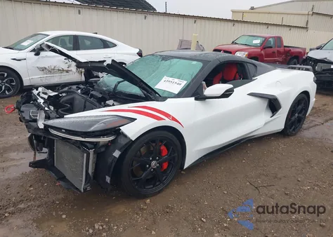 2021 Chevrolet Corvette Stingray Rwd 2Lt из США, поврежденный, VIN 1G1YB2D42M5116758